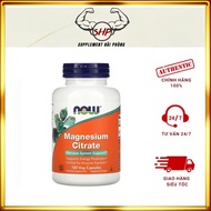 (120v) Magnesium Supplement Now Magnesium Citrate Vegan Supports Digestion and Muscle Supplement Hai