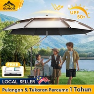 【WTHB】 Fishing Umbrella Adjustable 360° Payung Mancing Portable Outdoor Beach Rainproof   Shade Camp