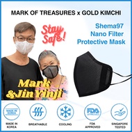 [Mark of Treasures x Gold Kimchi]: Shema97 Nano Filter Protective Mask. (Made in Korea)