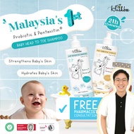 【NEW PRODUCT】Hushbee Baby Head to Toe Probiotic Shampoo – Gentle Hydration 500ml (G6PD Friendly)