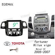 Honxun 9 Inch Android Máy Nghe Nhạc Đầu Đơn Vị Vỏ 2DIN Đài Phát Thanh Khung Bảng điều khiển âm thanh