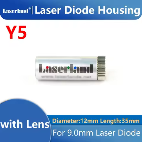 12mm Focusable 9.0mm TO-5 TO5 Laser Diode LD Metal Housing w Lens 200-1100nm