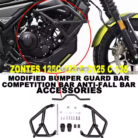 Fit ZONTES 125/C Motorcycle Modified Bumper Guard Bar Competition Bar Anti-fall Bar Accessories FOR