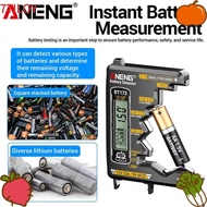 7TILOYSHOP Digital Battery Tester, Universal Smart Battery Detector, ANENG BT173 LCD Display High Ac