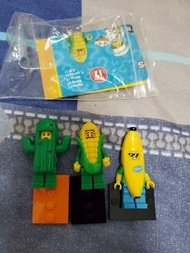 Lego 人仔 minifigure  仙人掌人，粟米人，香蕉人