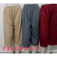 PAKET 4 PCS DALEMAN PENDEK WANITA UKURAN XL & Jumbo MURAH BB 40-120KG Celana Wanita Jumbo
