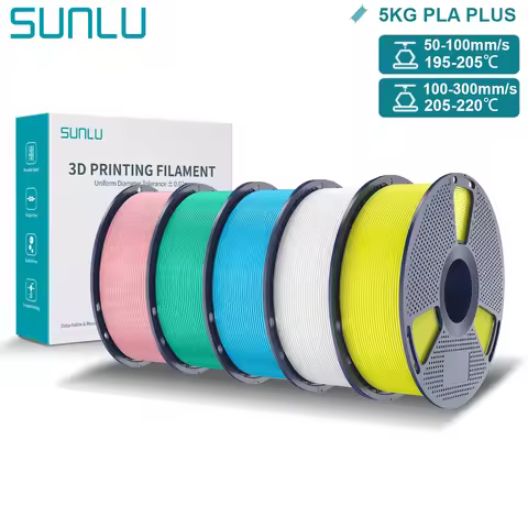 SUNLU Pla Plus 3D Filament 1.75mm Good Toughness Multicolor Neatly Wound PLA+ Filaments for FDM 3D P