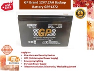 GP Brand 12V7.2AH (GPP1272) Rechargeable Seal Lead Acid Backup Battery for - Autogate / Alarm / UPS / Small Pump / Sprayer
