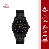 Mirage Analog Jam Tangan Pria Stainless Hitam Anti Karat Anti Air Original Bergaransi 1 Tahun 8830 M