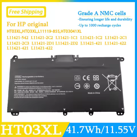 New HT03XL L11119-855 Laptop Battery HP Pavilion 14-CE 0025TU 14-CE0034TX 14-CF 14-DF 15-CS 15-DA 15