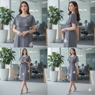 A62 Gray A65 Creamꔛ ꕤ ̊Light Suit Dress 3d Flower Decorationꔛ ̊