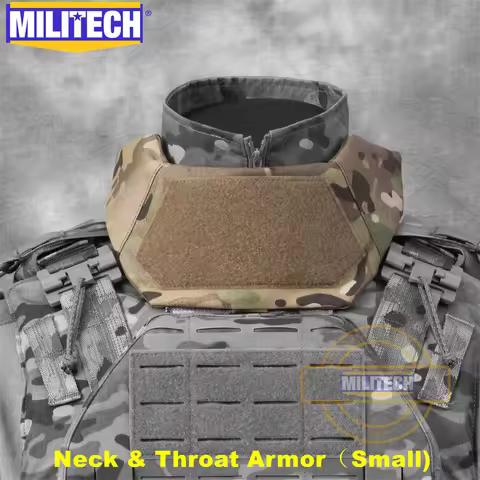 MILITECH NIJ 3A IIIA 0108.01 Ballistic Neck and Throat Protector Bulletproof Collar Modular Ballisti