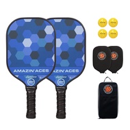 Signature Pickleball Paddle Set - 2 USAPA-Approved Pickleball Rackets with Graphite Face and Polymer