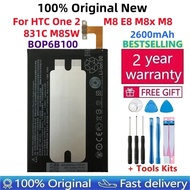 2025 Years 2600mAh BOP6B100 Battery Pack For HTC one 2 M8 W8 E8 Dual Sim M8T M8W M8D M8x M8e M8s M8s