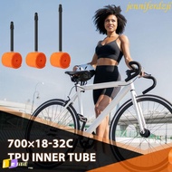 JENNIFERDZJI Ultra Light Inner Tube, TPU French Valve Bicycle Inner Tube, Portable Ultralight 700C 4