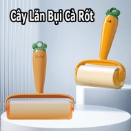 Combo - Carrot dust roller with dust roller core, clothes cleaning, sofa bed roller, dog and cat hai