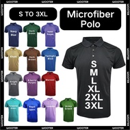 (S-3XL) Microfiber Polo T-Shirt Baju Lelaki Berkolar T-Shirt Berkolar Baju Berkolar Kolar Collar