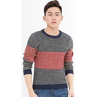Áo thun len dài nam ATN78 ( Phối màu đỏ )