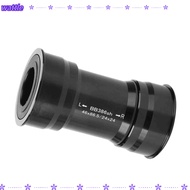 WATTLE Press Fit Bearing, Lightweight Aluminum Alloy Bicycle Bottom Bracket, Durable Black 24mm Seal