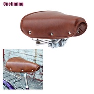 Otph Vintage Retro Bicycle Bike Cycle PU Leather Saddle Seat Spring Comfortable Seat Jelly