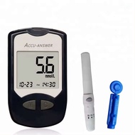 ชุดเครื่องวัดน้ำตาลในเลือดพร้อมแถบทดสอบ English Accu Answer Blood Pressure Monitors