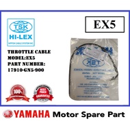 TSK EX5 THROTTLE CABLE ASSY 0 TALI MINYAK TROTLE TROTER EX5 HI-POWER HI POWER HIPOWER 100% ORIGINAL 