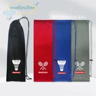 MALCOLM Badminton Racket Bag, Protective Sleeve Drawstring Pocket Tennis Racket Bags, Portable 23cmx72cm Flannel Cover Large Capacity Badminton Storage Case Sport Training