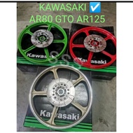 Kawasaki🔥 Mesin Custom Ar80 AR125 GTO Sport Rim 18 TK1 7L 5 BATANG ENKEI ar white ex5 putih gold red