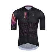 Monton Short Sleeve Cycling Jersey Urban Gridride Black Jersey