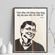 3D wood painting cut into class - Life is inheritance with unfair – get used to someone “Life is inh