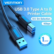 Vention USB 3.0 A Male to B Male Cable USB 3.0 Square Connertor Printer Cable for Canon Epson HP Printer HDD Case Hard Disk Web Camera Type A Male to B Male Cable