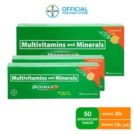 Berocca Orange Energy Vitamins Effervescent 30 Tablets + 10 Tablets x2