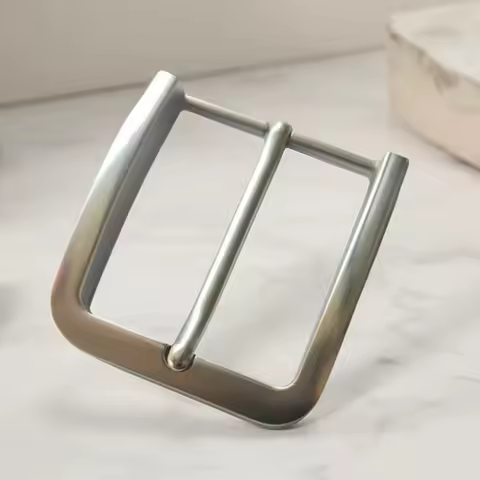 1-1/2 inch Wide Zinc Alloy Men's Casual Belt Buckle End Bar Heel Single Pin Buckle DIY Leather Acces