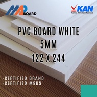 MAP BOARD - PVC Board PVC Foam Board 5mm Size 122 x 244