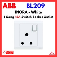 ABB INORA BL209 1G 15A Switch Socket Outlet (White)