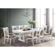 Ivory 8 Seater Dining Set / Set Meja Makan 8 Kerusi