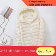 ! Down Jacket Lightweight Down Jacket Women2021New Short White Duck down Fashionable Autumn and Winter Large Size Lightw