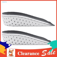 [CHA] 1 Pair Shoe Height Insole Half Style Sweat-Absorbing Memory Foam Anti Rust Height Increase Ins