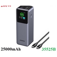 Pin sạc dự phòng Nexode 25000mAh 200W sạc nhanh 3 cổng Ugreen 35525B có màn hình cao cấp