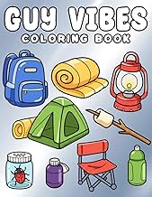 Guy Vibes Coloring Book: Relaxing Coloring Pages with Tech Tools, Gaming Stuff, Sneakers, Sports Gea