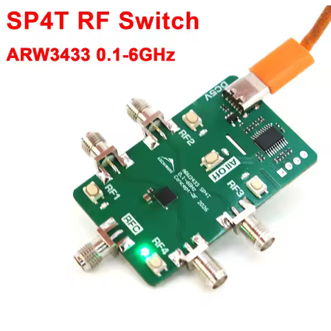 ARW3433 0.1-6GHz SP4T RF Switch FOR Ham Radio Amplifier Control Signal Switching Test Equipment 433M