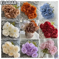 ELARA‌R Peony Silk Flowers, Gifts Table Decor Artificial Peony Bouquet,  7 Heads DIY 42CM Artificial