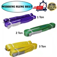 Webbing Sling Belt 1Ton / 2Ton / 3 Ton / 4 Ton Lifting Belt POLYRESTER FLAT WEBBING SLING