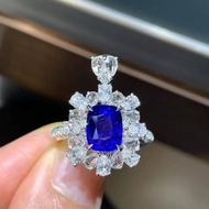 3.04克拉 無燒變色藍寶石鑽石1.435克拉