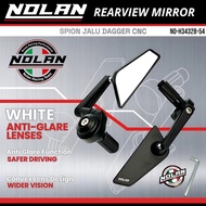Nolan mirror, NOLAN Jalu mirror, DAGGER Model, Full Aluminum CNC, Universal for all motorbikes