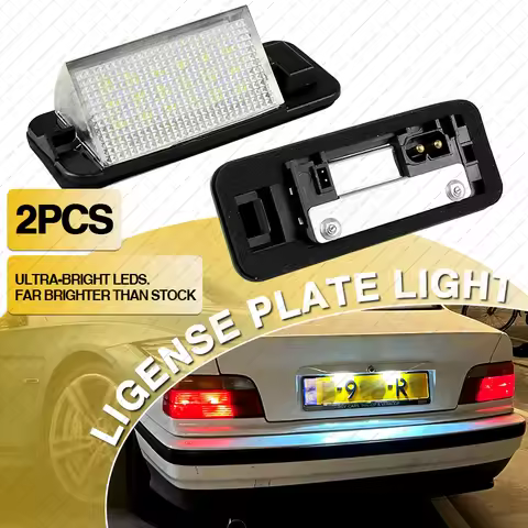 White LED Number License Plate Light For BMW 92-98 3-series E36 318i 318is 318ti 320i 323i 325i 325i
