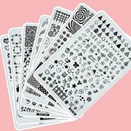 Stamping Plates ลายลูกไม้ กลีบดอกไม้, ผีเสื้อ, Mandala, พืช และดีไซน์ Abstract สำหรับ Nail Art, Poli