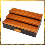 (HIMK) Wooden Cologne Display Stand Organizer for Men Perfume Display Rack Perfume Organizer