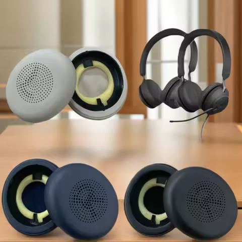 Earpads Replacement for Jabra Evolve2 65MS 65UC 40UC 40MS /Elite 45h On-Ear Headset Ear Pads Cushion