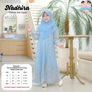 BIMY SHOP [100% ORIGINAL NSK KIDS] NADHIRA GAMIS SET HIJAB GIRLS GAMIS CERUTY BABYDOLHIJAB PET 3-11 